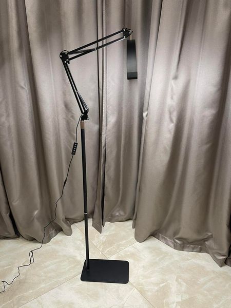 Безтіньова підлогова LED-лампа HD-M40X, 36 Вт, Чорна 0110 фото