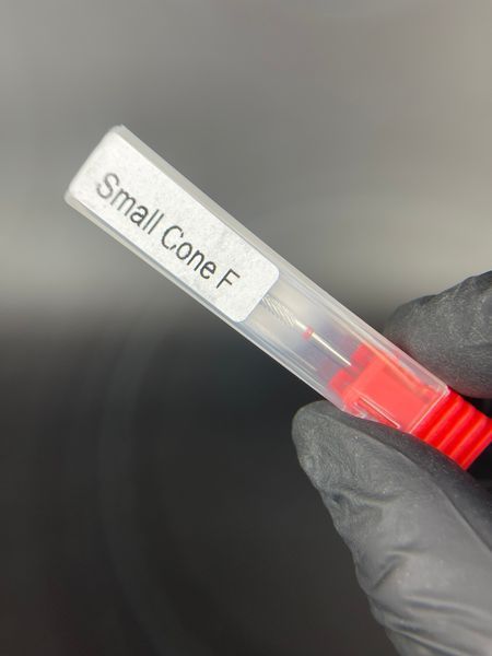 Фреза твердосплавна голка Small Cone F Червона 0213 фото