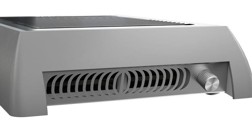 SHEMAX X-PRO професійна витяжка з широкою зоною збору пилу сіра 8056 фото