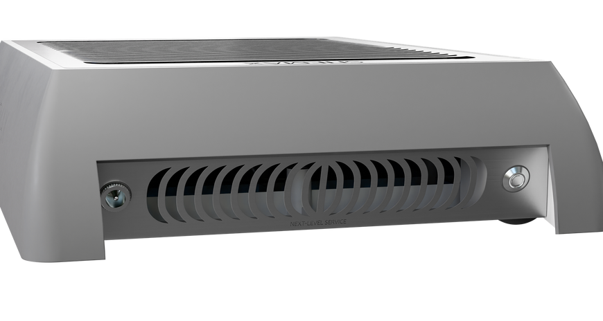 SHEMAX X-PRO професійна витяжка з широкою зоною збору пилу сіра 8056 фото