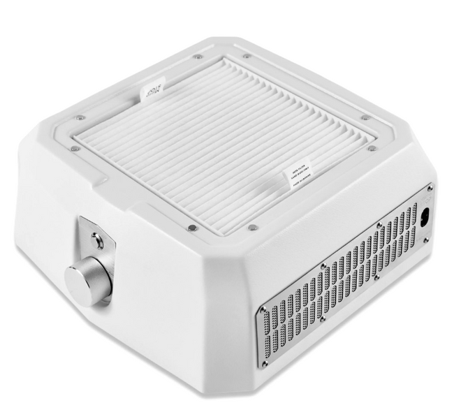 Настольная вытяжка для маникюра с HEPA-фильтром Microstop Base Pro White 001537 фото