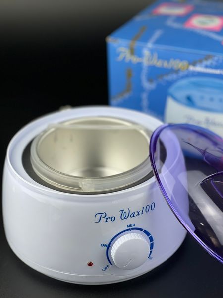 Баночний воскоплав Pro-Wax 100 для депіляції (з терморегулятором), 100 Вт. Білий 30448 фото